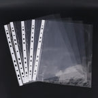 〔R〕A4 3-Ring Binder Folders - Clear & Blue Document Organizers for Office/Study