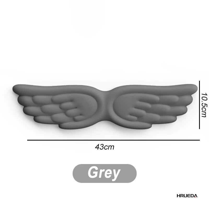 Mousepad Ergonomic Angel Keyboard Wrist Rest and Mouse Pad Set Reduce Wrist Pain for Office and Gaming Use Angel Wing, Memory Fo