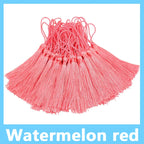100pcs/Pack 13cm Tassel Silk Fringe Silky Floss Bookmark Tassels Mini Tassels for DIY Craft Jewelry Making Souvenir Bookmarks