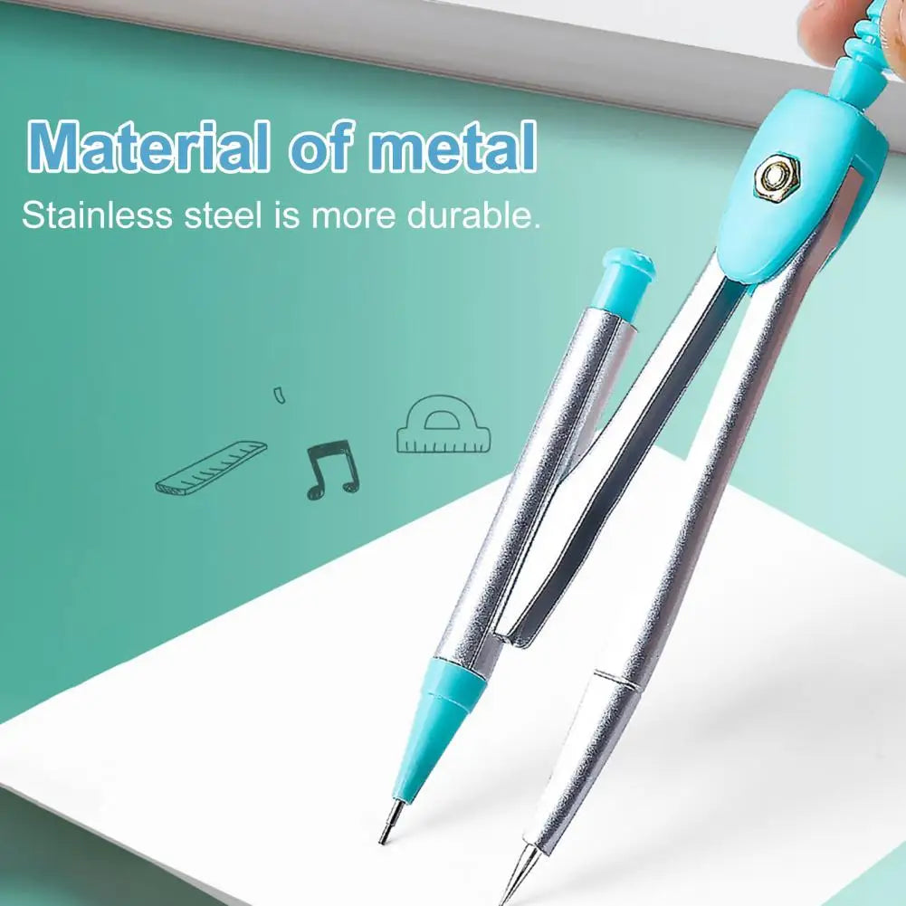 Student compass Protractor clear scale accurate mathematical geometry games school stationery 7 pieces per set