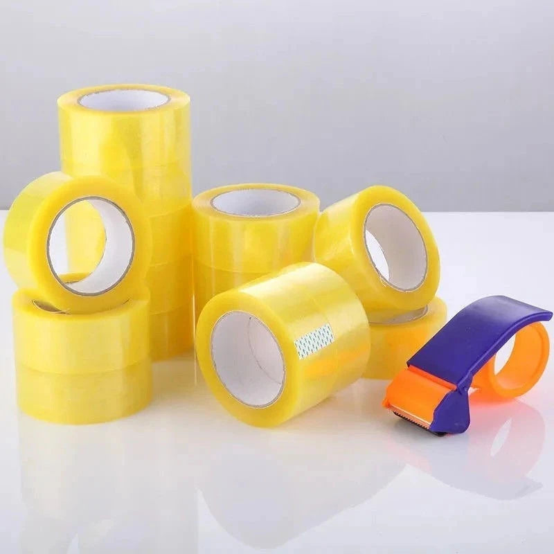 4.5CM×70M High Viscosity Clear Packing Tape - Strong Adhesive, for Carton Sealing & DIY Mounting Fixing