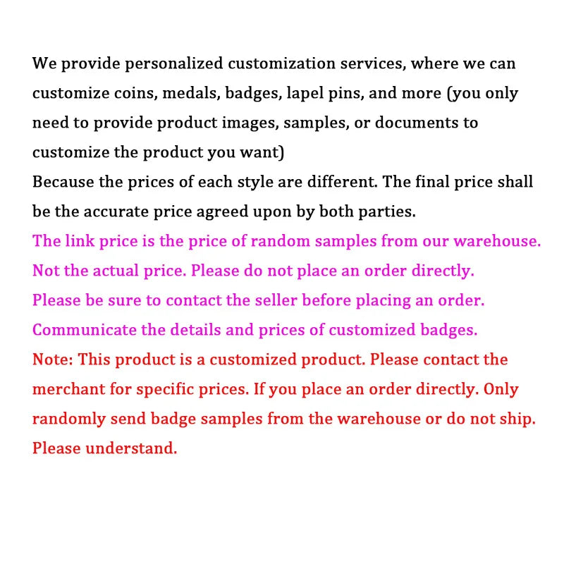 [MOQ 50pcs]Badges Custom Magnet Metal Badge Brooch Customized Metal Soft/Hard Enamel Personalized Badge LOGO DIY Made Coin Pins