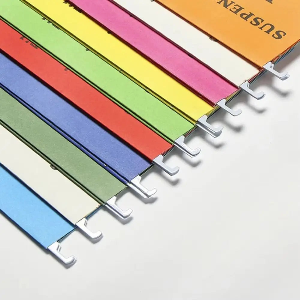 New A4/FC/US Letter Size A4 File Folder Paper Material Suspended Type Lever Arch Folder Hanging File Folders Document Storage
