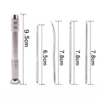 Leather Sewing Awl Set Metal/Wood/Plastic Multifunctional Shoes Repair Tool Kit Punch Stitching Needles DIY Candle Mold Punching
