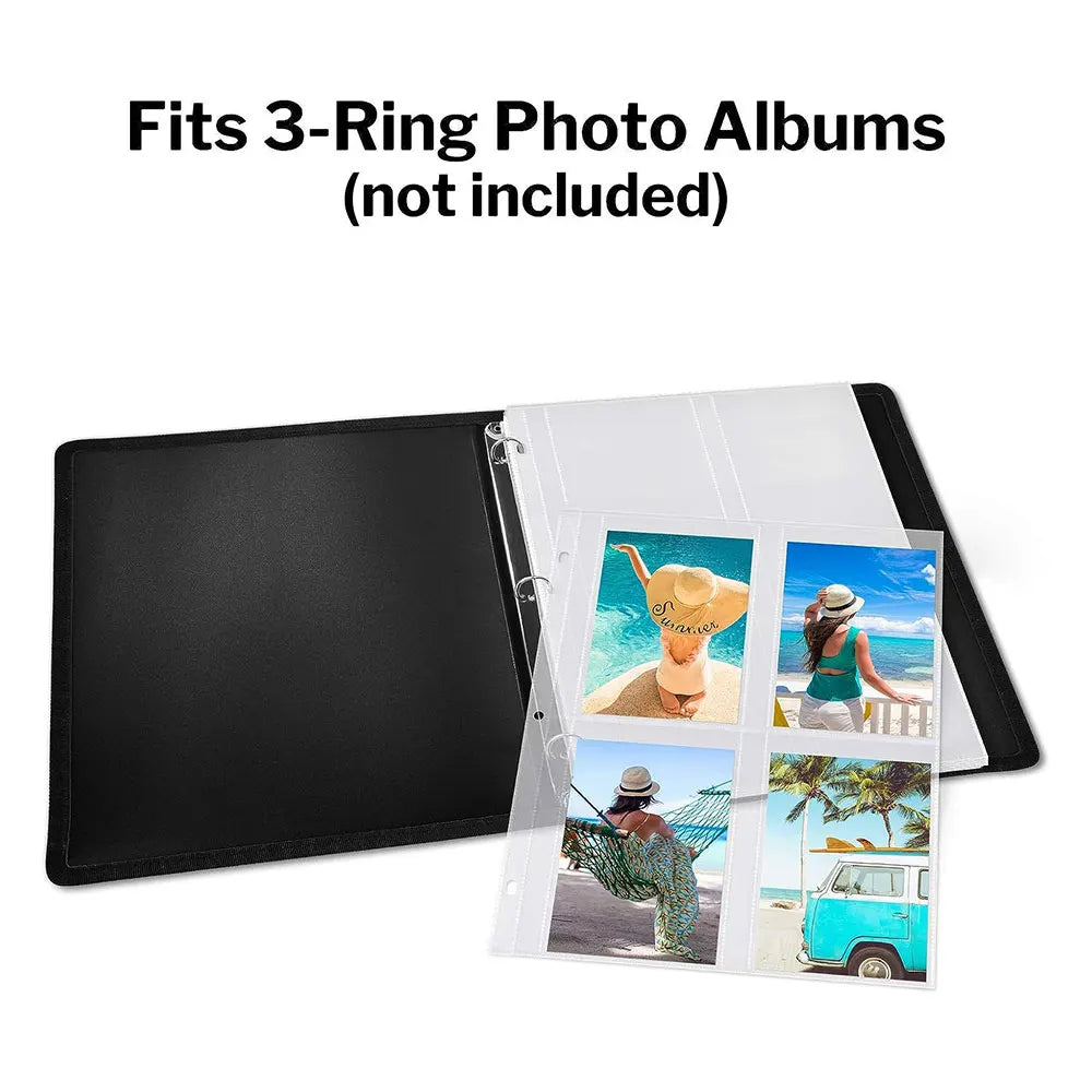 A5 3/7 Ring Binder Transparent Photo Album PP Inner Page Sleeves 1/2/4/6-Grid DIY Photocard Collect Book For 3 4 5 6 7 Inch Card
