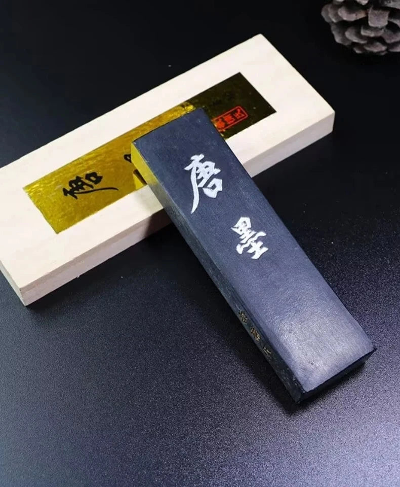 Pine Soot Ink Stick Vintage Painting Calligraphy Ink Stick Black Writing Traditional Calligraphy Solid Sumi Ink Artists Supplies