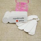100pcs White Kraft Paper Price Tags with Hole 1.8*5cm fit DIY Handmade Jewelry Display Show Small Business Wholesale