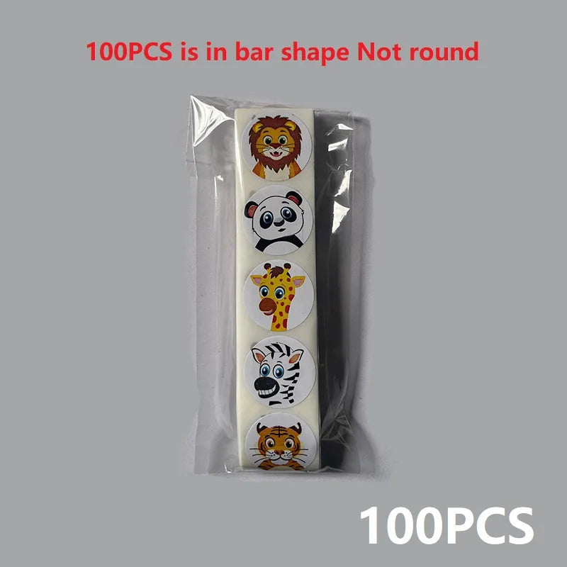 100-500pc Stickers Rolling Animal Roll Stickers Small Cute Game Sticker DIY Gift Sealing Label Decoration