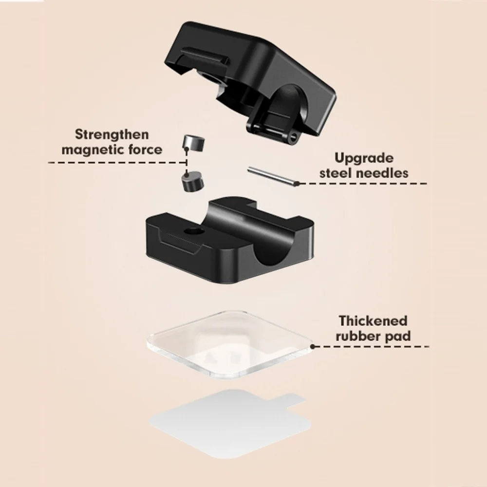 1/3/6/12PCS Magnetic Cable Clips Cable Adjustable Cord Holder Under Desk Cable Management Wire Keeper Cords Organizer Holder