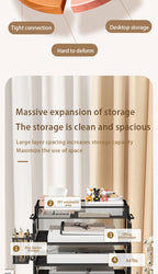 Metal desktop file rack, bookcase, office file storage box, multi-layer iron file frame, data storage, folder shelving