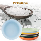 4/16Pcs Wheat Straw Tableware Set Eco Friendly Unbreakable Dinnerware Kitchen Cutlery Kids Dishes Eating Cutlery Camping