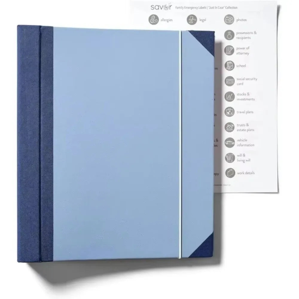 Portable In Case I Go Missing Binder Large Capacity File Storage Tools Manila Pocket Folder Multiple Pockets