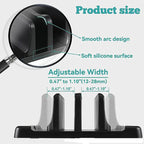 4 in 1 Office Laptop Stand Vertical Save Desktop Space Easy To Place Computer Accessories Scalable Width Office Desk Storage
