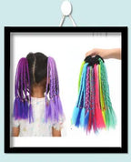New Girls Colorful Wigs Ponytail Headbands Rubber Bands Beauty Hair Bands Headwear Kids Hair Accessories Head Band Hair Ornament