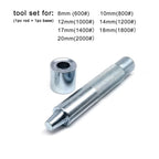 1mm to 20mm Metal Eyelets Grommet Mold Ring Air Hole Rivet Installation Punch Tool DIY Handmade Accessories High Quality Steel