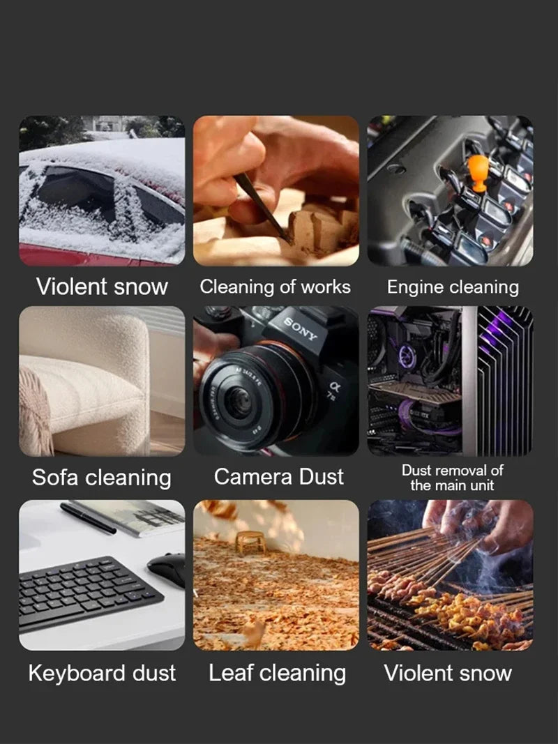 2026 New 1000000RPM Turbo Jet Blower 2in1 Super Powerful Air Blower Vacuum Dust Cleaner USB Rechargeable 65m/s Violent Blower