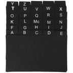 30pcs Index Card Dividers Pp Plastic Alphabet Tabs For Recipe Cards Study Documents Organization Home Office Filing
