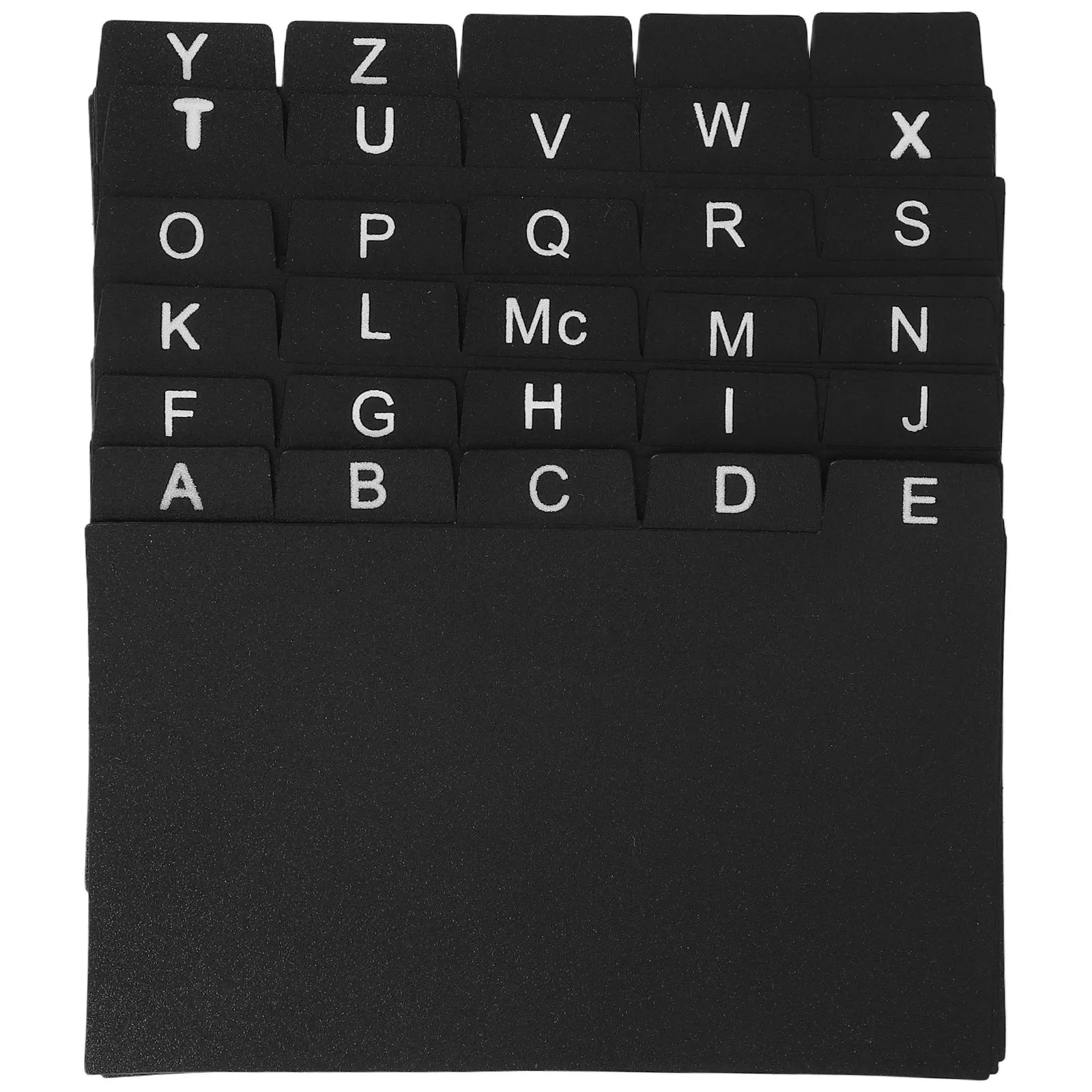 30pcs Index Card Dividers Pp Plastic Alphabet Tabs For Recipe Cards Study Documents Organization Home Office Filing