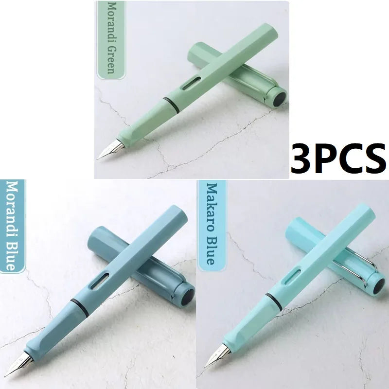 High-Quality Calligraphy Fountain Pen Luxury Ink Cartridge Writing Office School Supplies for Students