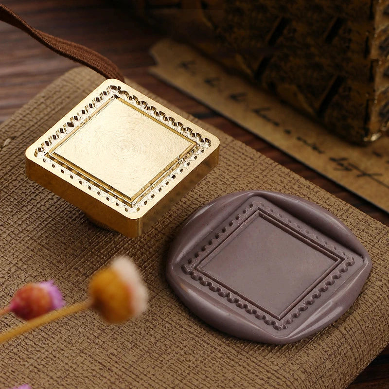 Fire Paint Seal Wax Stamp Heads Photo Frame Series Sealing Wax Stamp Head For DIY Scrapbooking Envelope Wedding Party Invitation