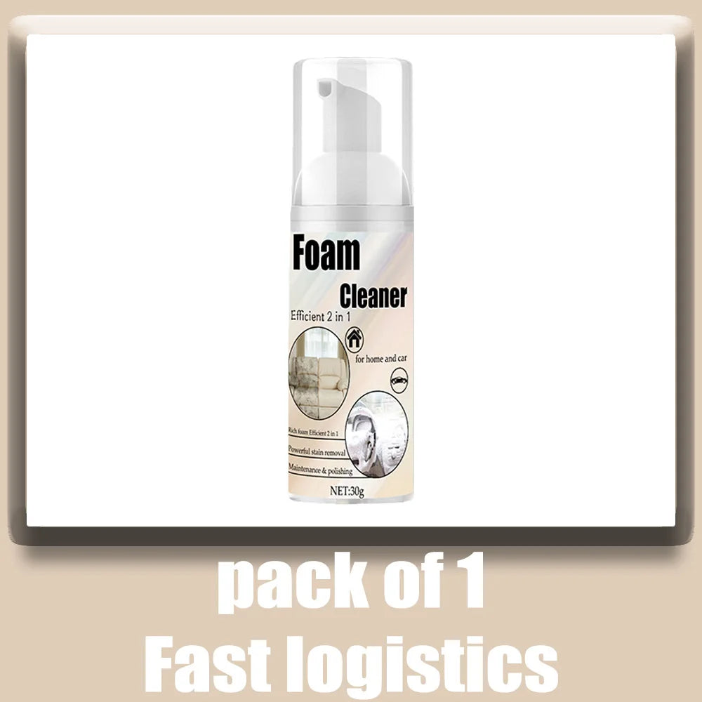 Multifunctional Foam Cleaner Car Interior Stain Removal and Cleaning Leather Seat Home Foam Cleaner Spray Maintenance Wash