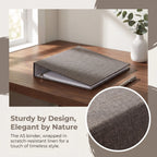 Refillable A5 3 Ring Binder Cover Fabric Loose Leaf Notebook Cover for Diary Travel Journal Planner Business Notes Sketch Study