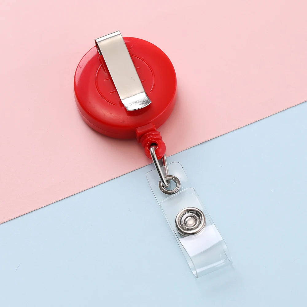 Retractable Steel Cord Pull Reel Keychains Spring Buckle Clasp Wire Rope Key Ring Recoil ID Card Holder Key Chain Multiple Tools