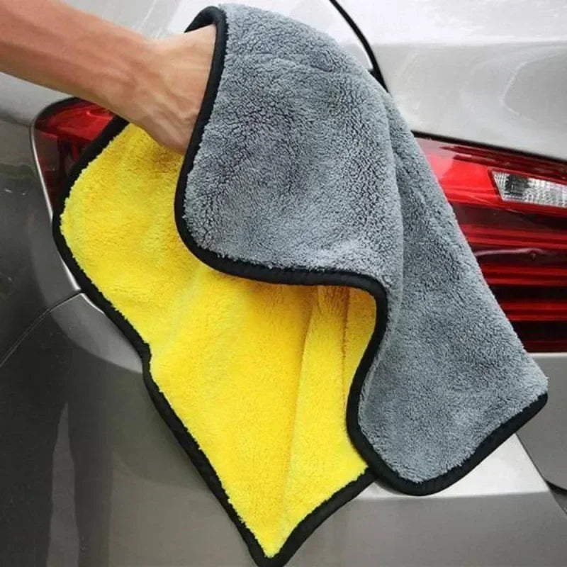 Double Sides Car Microfiber Towels Auto Detailing Drying Cloth Hemming Super Absorbent Washing Cleaning Cloths Rags Clean Tools
