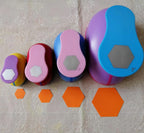 Hexagon Punch Paper Cutter Crafts Scrapbook Embossing Device Hole Punches Cortador De Papel