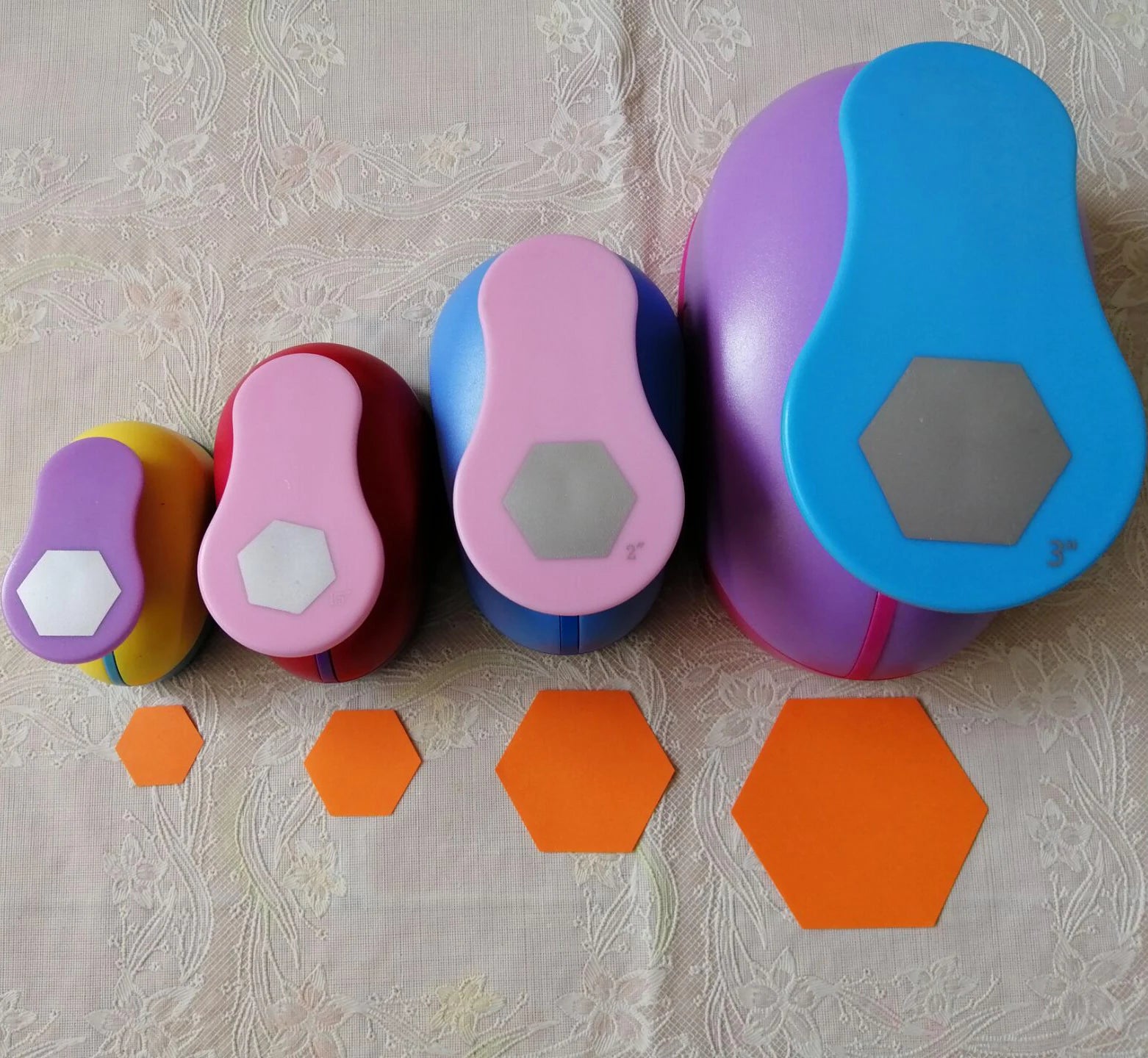 Hexagon Punch Paper Cutter Crafts Scrapbook Embossing Device Hole Punches Cortador De Papel