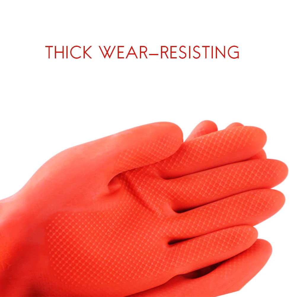38/45/56cm Latex Long Gloves Aquarium Fish Tank Industrial Thick Protective Gauntlets Waterproof Rubber Latex Dishwashing Gloves