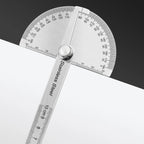 Stainless Steel 180 Degree Protractor Angle Ruler Metal Angle Meter Gauge Finder Goniometer For Precision Measurement