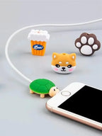 1Pc Charger Plug Protector for iPhone USB Cable Protective Cover Cord Winder Data Line Saver Bite Resistant Cable Guard