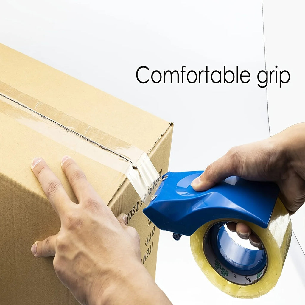 Handheld Metal Heavy Duty Shipping Tape Dispenser Reusable Plastic Tape Cutter Sealing Tape Holder Manual Packing Parcel Machine