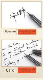 BAOKE 4-Size Calligraphy Pen Set for Writing, Drawing & Hand Lettering, Black Ink Brush Markers for Art, Calligraphy, Sketching