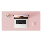 Desk Pad Protector, Mouse Pad, Office Desk Mat, Non-Slip with Stitched Edges PU Leather Desk Blotter for Office Home School