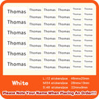 114 Waterproof Personalized White Label Custom Name Sticker Kindergarten Tag Children School Stationery Daily Necessities Labels