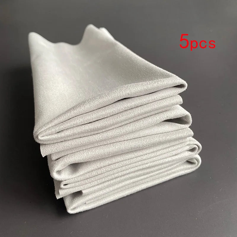 2/5/10pcs 35*35cm Big Size Eyeglasses Chamois Glasses Cleaner Microfiber Eyeglasses Cleaning Cloth For Camera Lens Phone Screen