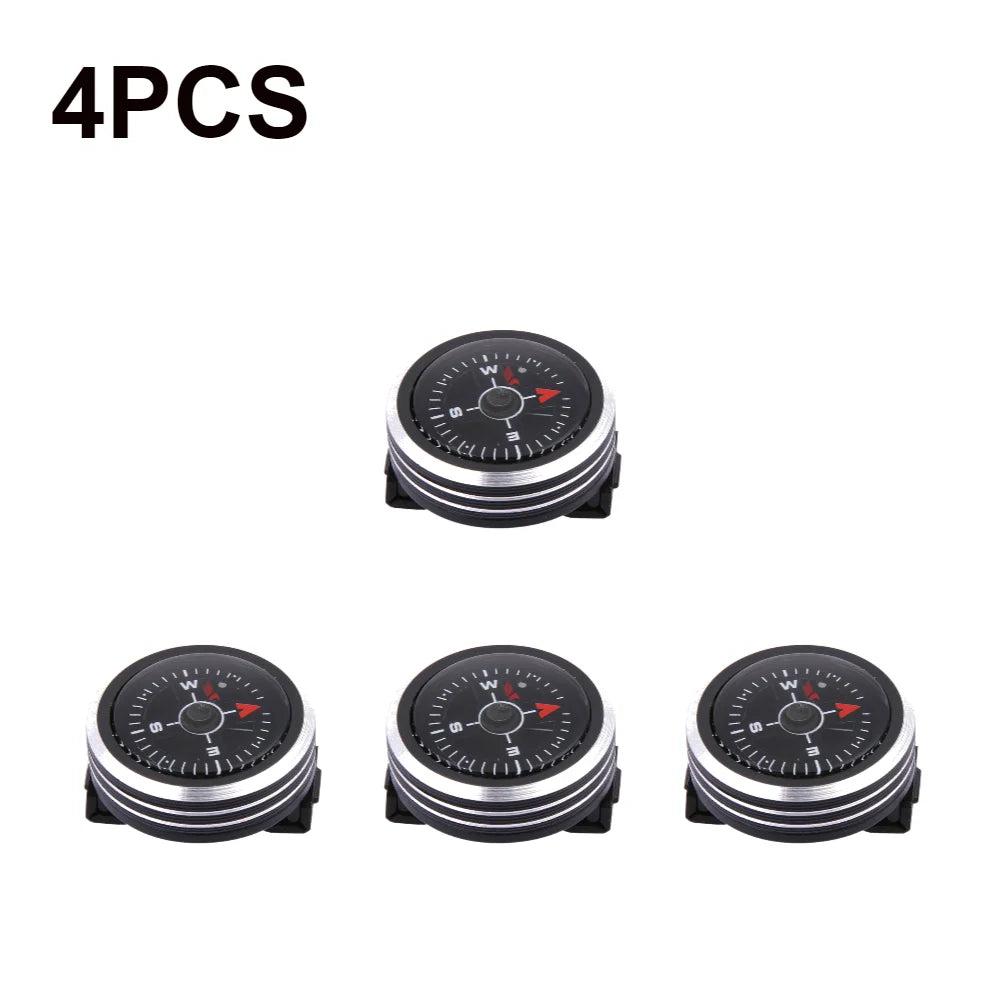 Mini Watch Strap Button Compass for Paracord Bracelet Survival Mini Pocket Compass Outdoor Hiking Camping Accessories Tools