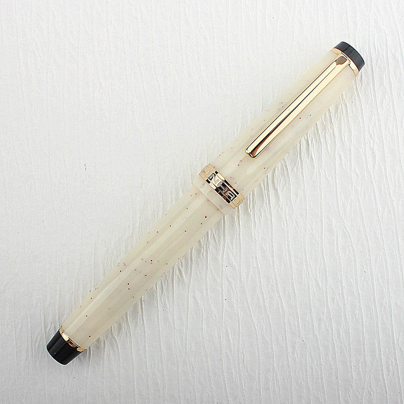 Jinhao 82 Fountain Pen Acrylic EF/F/M/Bent Nib Golden Trim with Converter Writing Pen