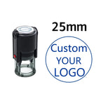 Custom Self-Inking Stamp 25/30/40/50mm Round LOGO Design Personalized Text Press-type Inking Stamp for Wedding Invitation Envelo