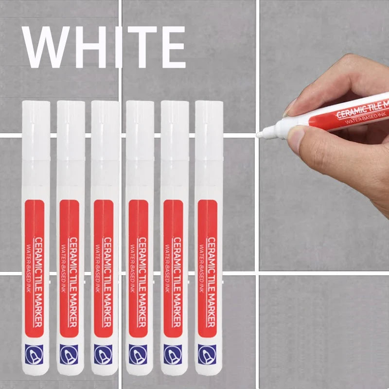 3PCS Tile Marker Tile Grout Repair Tile Grout RepairTiles Marker Joint Feeding Pen Tiles Paint Pen Erasable Whiteboard Marker