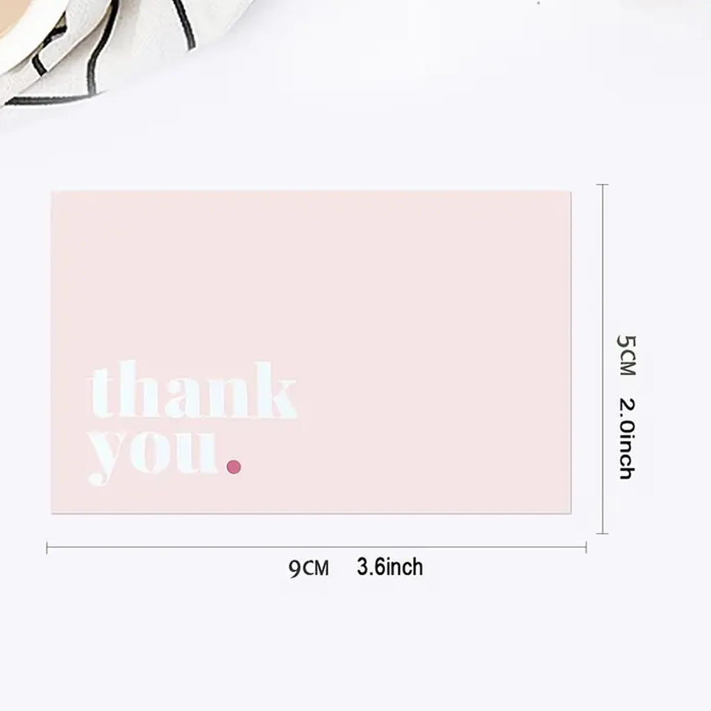 50pcs Thank You Card Small Business for  Wedding Party Baby Shower Card,Thank You Notes Thanksgiving ,Graduation Party 2025