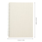 2Pcs Grid Spiral Notebook Graph Paper Notebook for Students Math Notepad Engineering Notes Journal Sketch Diary Organizer Work