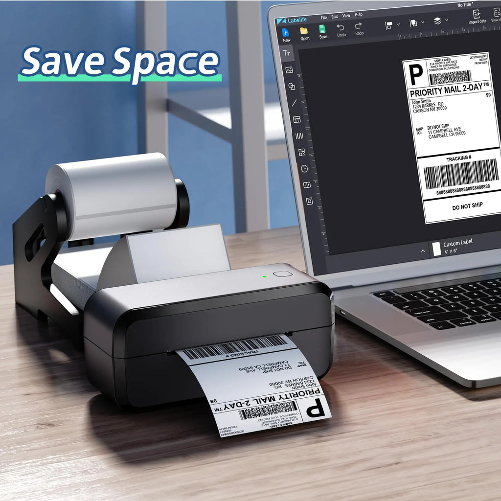 4x6 Inch Direct Thermal Label 100/200/300 Sheets Adhesive Shipping Labels Paper for 9220/9210/246S DHL UPS Express Barcode