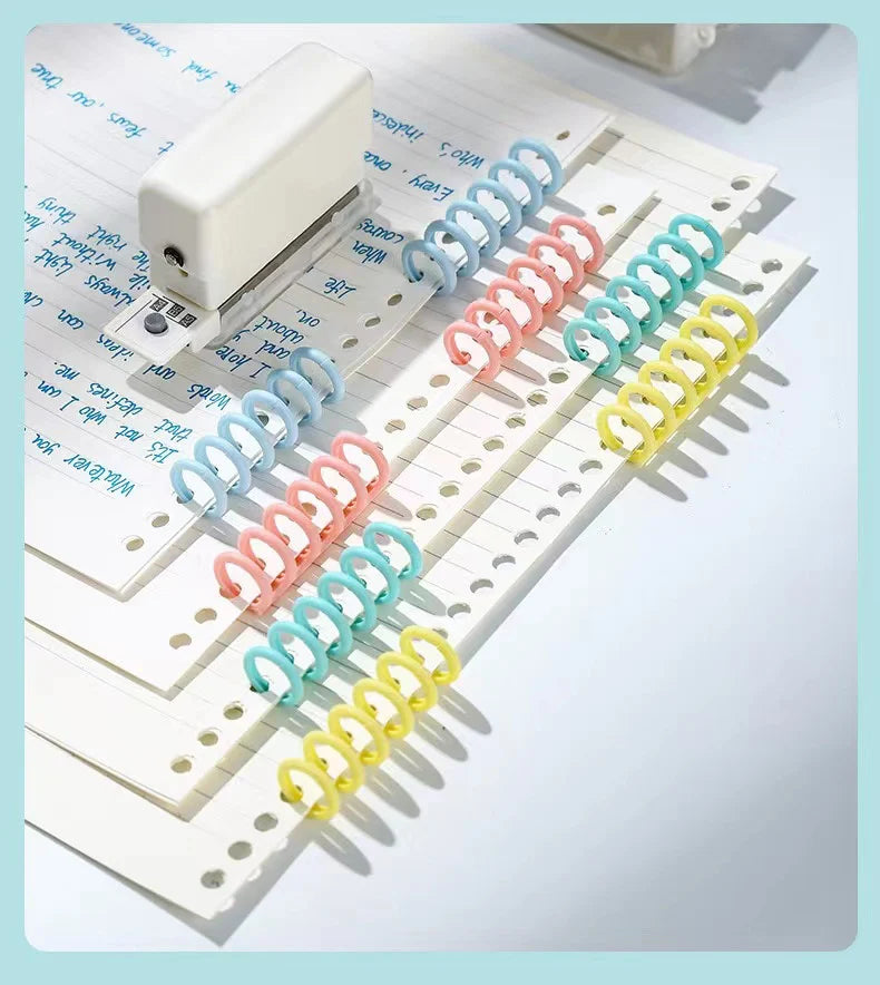 New 6 Holes Hole Puncher A4 A5 B5 Loose Leaf Paper Hole Punch Standard Hole Punch DIY Office Binding Tool Office School Supplies