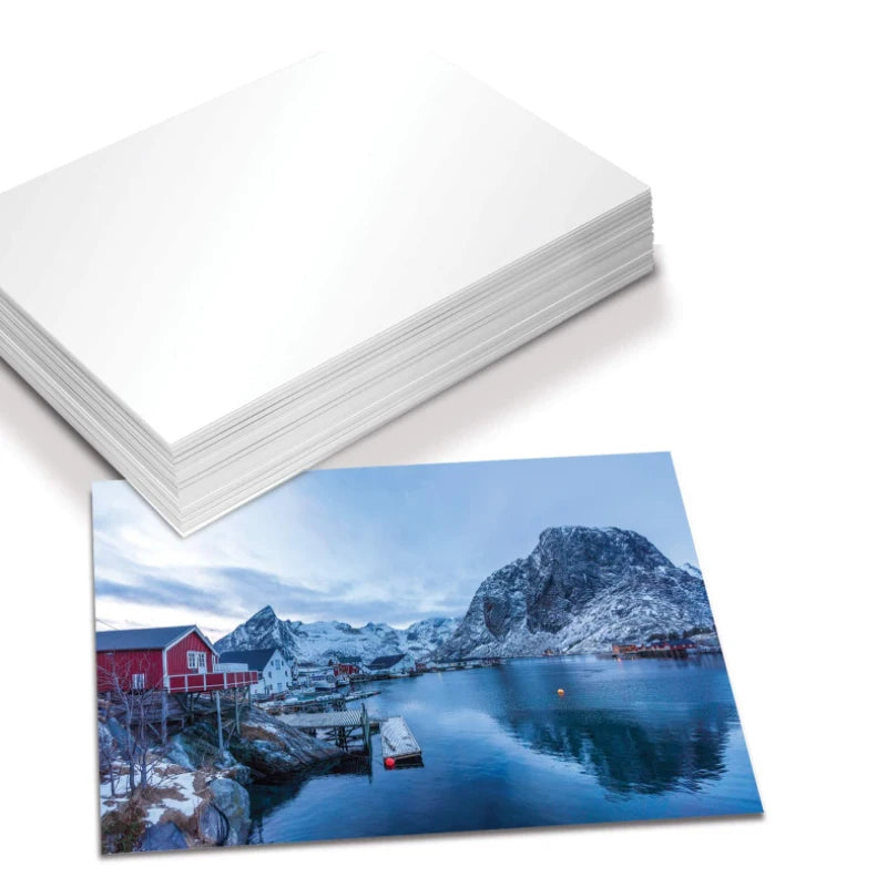 A4 100 Sheets Glossy Photo Paper 8.27 * 11.69 Inch 160gsm 120g High Gloss Quick Dry for Canon Epson HP Color Inkjet Printer