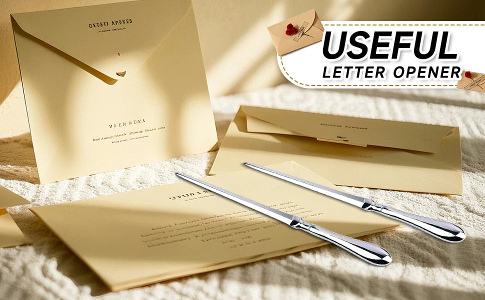 Letter opener, advanced envelope letter opener Metal office open letter knife Envelope cutter suitable for office household good