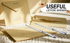 Letter opener, advanced envelope letter opener Metal office open letter knife Envelope cutter suitable for office household good
