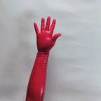 Stylish Unisex Latex Long Gloves - Durable, Natural Material, Versatile Use